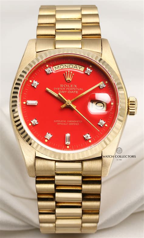 gold rolex red face mens|red face rolex for sale.